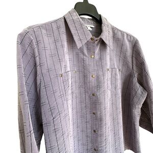Dressbarn 3/4 Sleeve Snap Up Dress Shirt 2X